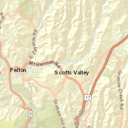 Granite Creek Rd Scotts Valley California Street Map