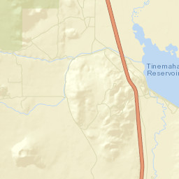 Fish Springs California Street Map