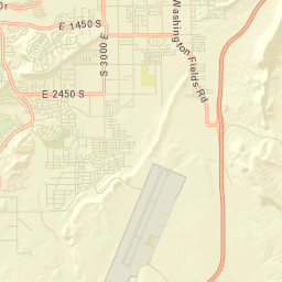 Washington Fields Road, Washington, UT Street Map