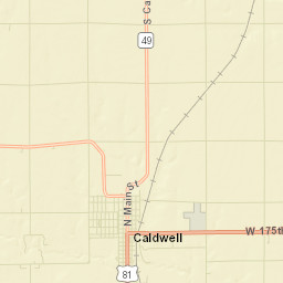 Caldwell Street Map