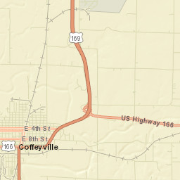 100-152 West 11th Street, Coffeyville, KS Street Map