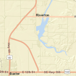 220-236 Willow Avenue, Baxter Springs, KS Street Map