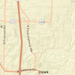 Ozark Street Map