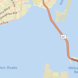 Hampton Roads Bridge Tunnel, Norfolk Street Map