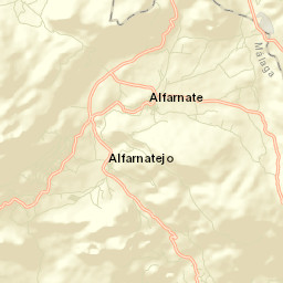 Alfarnatejo Street Map