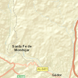Gádor Street Map