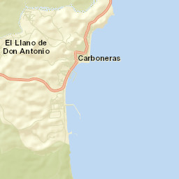 Carboneras Street Map