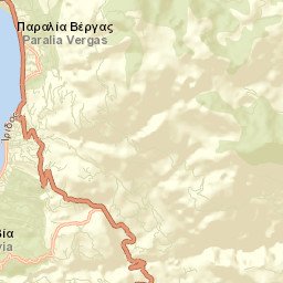Paralía Vérgas Street Map