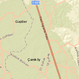 Aksu Street Map