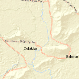 İslahiye İlçesi Street Map