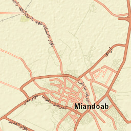 Miandoab Street Map
