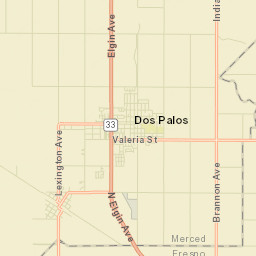 45508-45998 Val Avenue, Dos Palos, CA Street Map