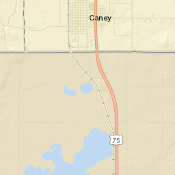 Caney Street Map