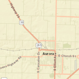 Aurora Street Map