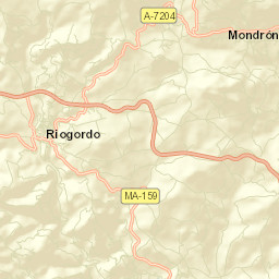 Ríogordo Street Map