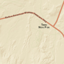 Teec Nos Pos Arizona Street Map