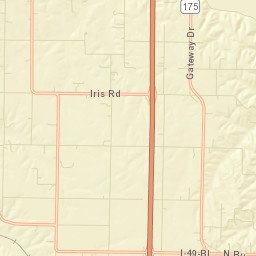 10461-10999 Iris Road, Neosho, MO Street Map