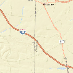 100-134 Railroad Street South, Gracey, KY Street Map