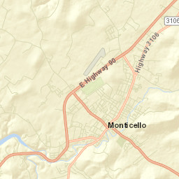 Monticello Street Map