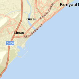 Konyaaltı Street Map