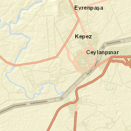 Ceylanpınar Street Map