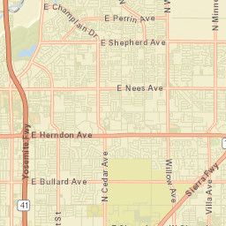 1794 North Blackstone Avenue Street Map