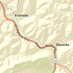Pineville Street Map