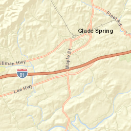 Glade Spring Street Map