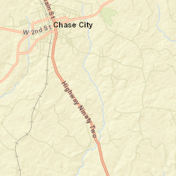 Chase City Street Map
