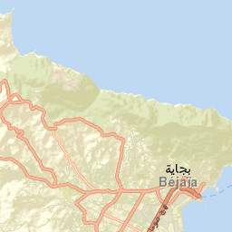 Bejaïa Street Map