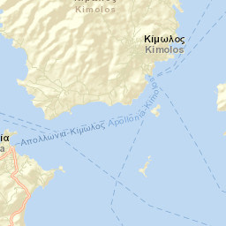 Kímolos Street Map