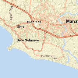 Manavgat Street Map