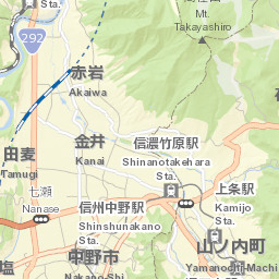 Nakano Shi Street Map