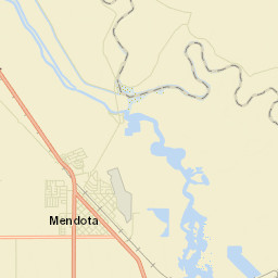 Mendota California Street Map