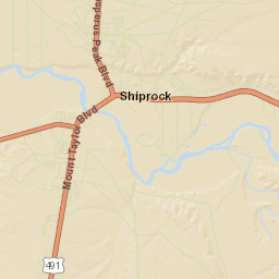 Shiprock Street Map