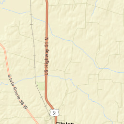 Hickman County Street Map