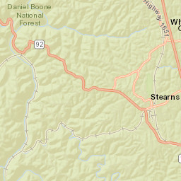 Whitley City Street Map