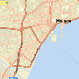 Málaga Street Map