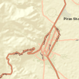 Piranshahr Street Map