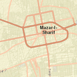 Mazār-e Sharīf Street Map