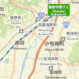 Obuse Street Map