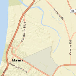Marina California Street Map