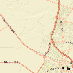 Salinas California Street Map
