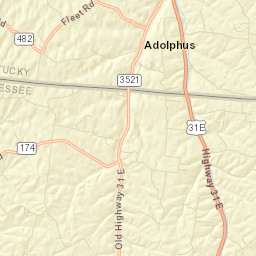 Turners Station Tennessee Street Map