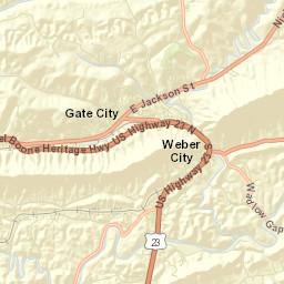 Gate City Street Map