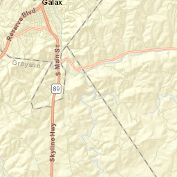 City of Galax Street Map
