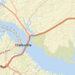 Clarksville Street Map