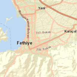 Fethiye Street Map