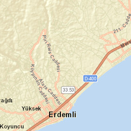 Erdemli Street Map