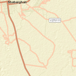 Shibirghān Street Map